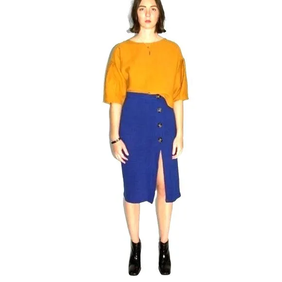 CALLAHAN Knitwear Skirt soft Knit Sophia Slit Front Lightweight