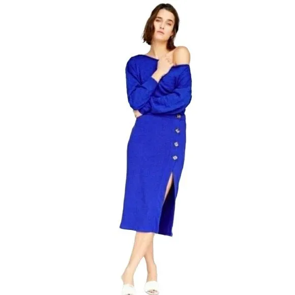 CALLAHAN Knitwear Skirt soft Knit Sophia Slit Front Lightweight