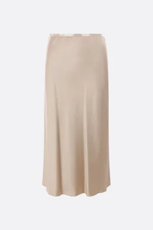 Carnet Satin Midi Skirt