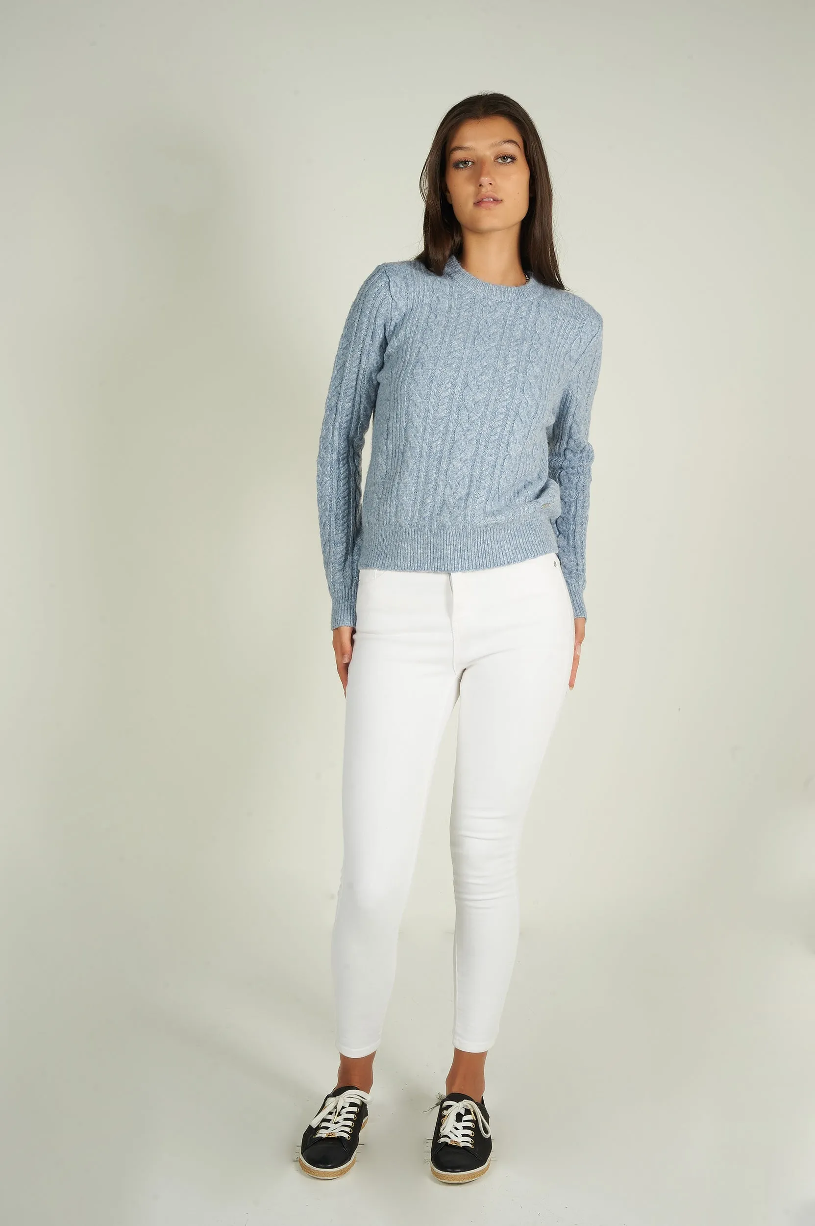 Chandail en tricot torsadé - MAGNOLIAN - (E-C12)