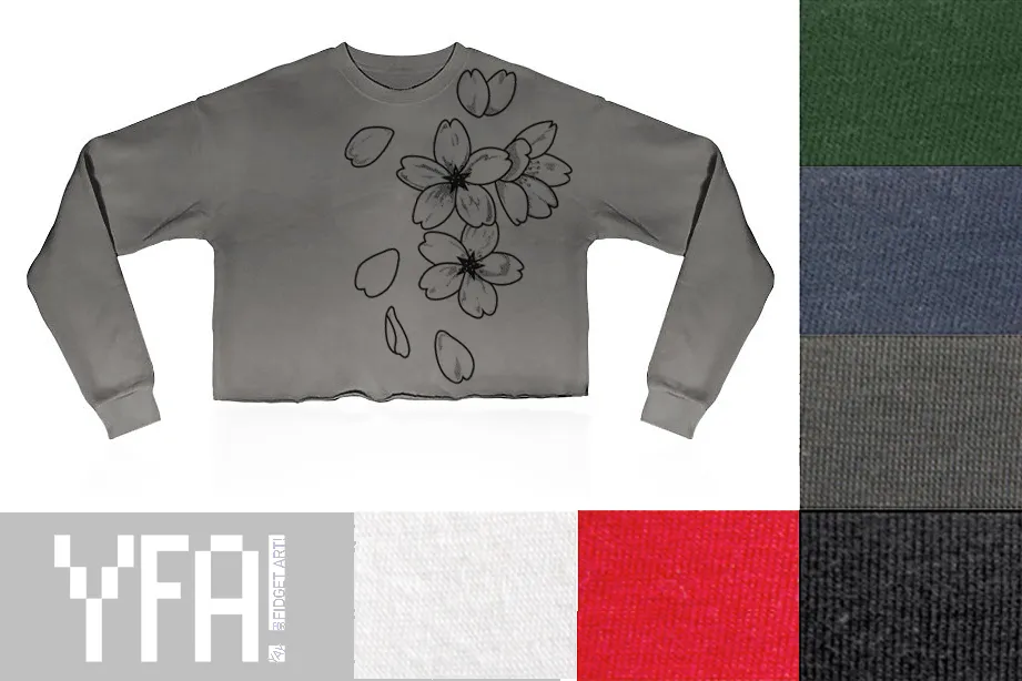 Cherry Blossom Crop Top (Made to Order)