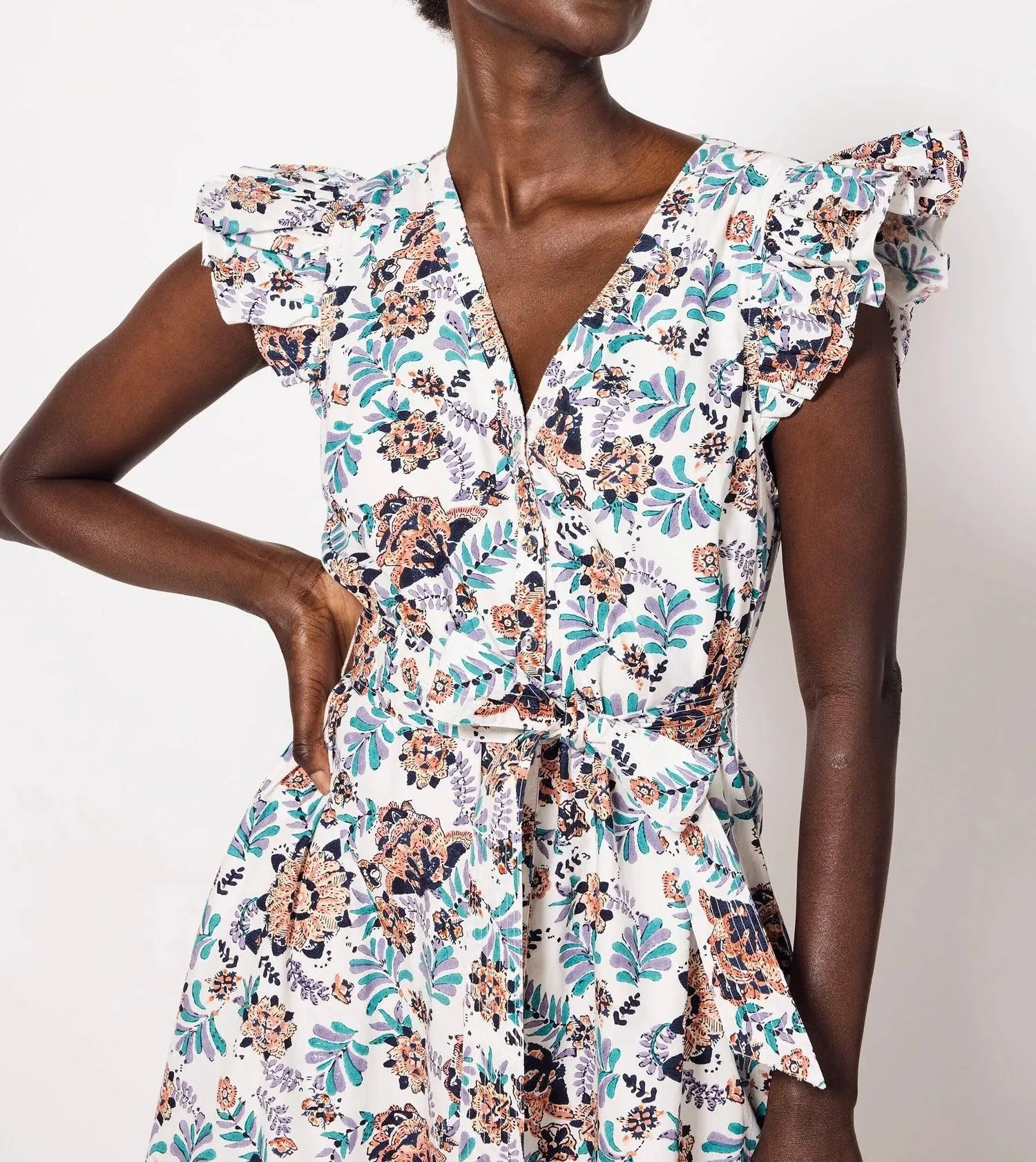 Cleobella Noricel Ankle Dress Marimonte Print
