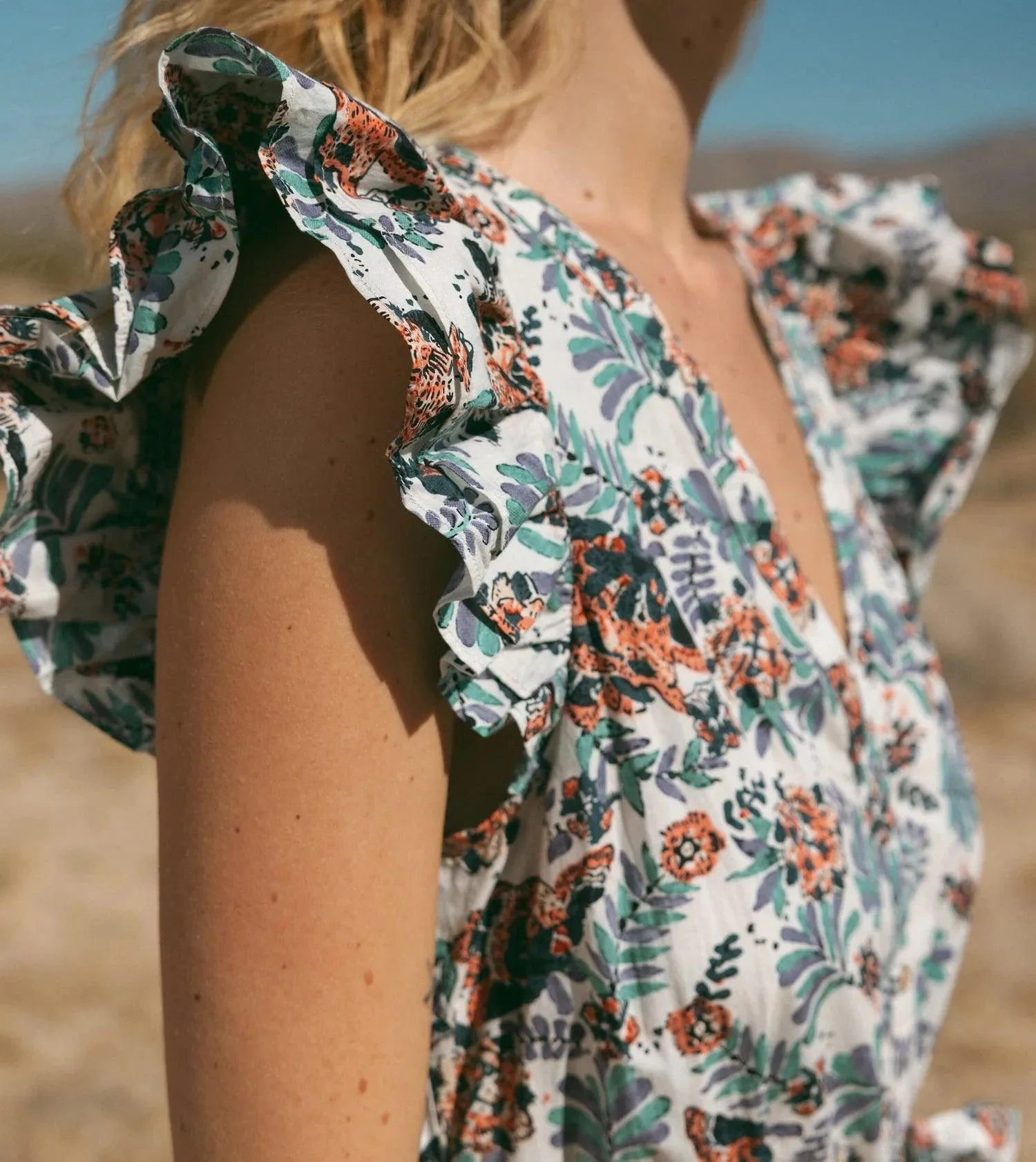 Cleobella Noricel Ankle Dress Marimonte Print