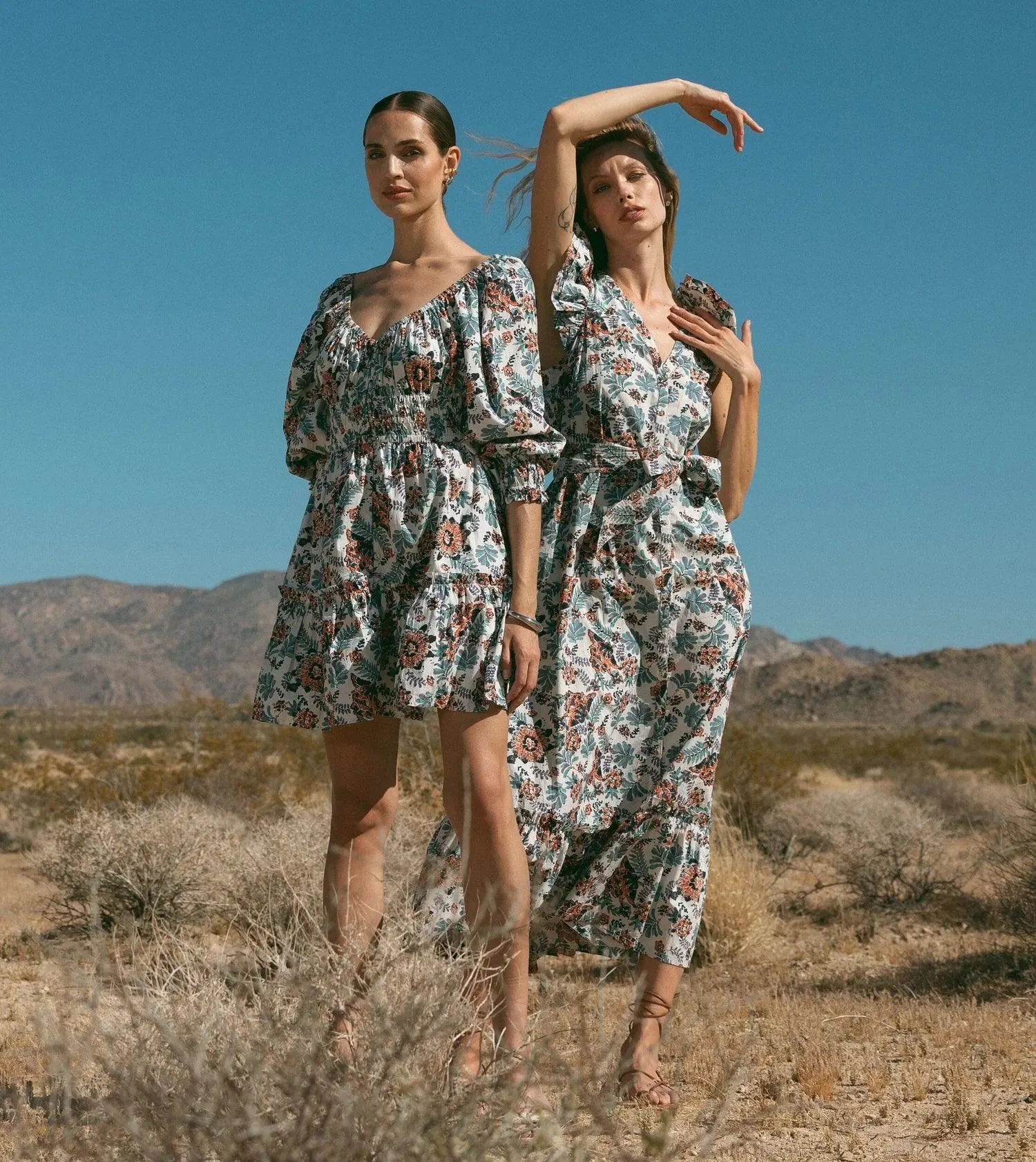 Cleobella Noricel Ankle Dress Marimonte Print