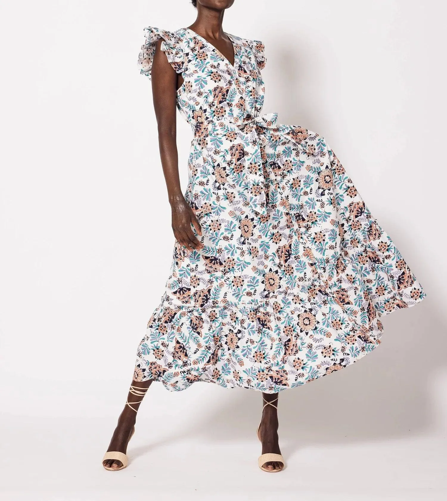 Cleobella Noricel Ankle Dress Marimonte Print