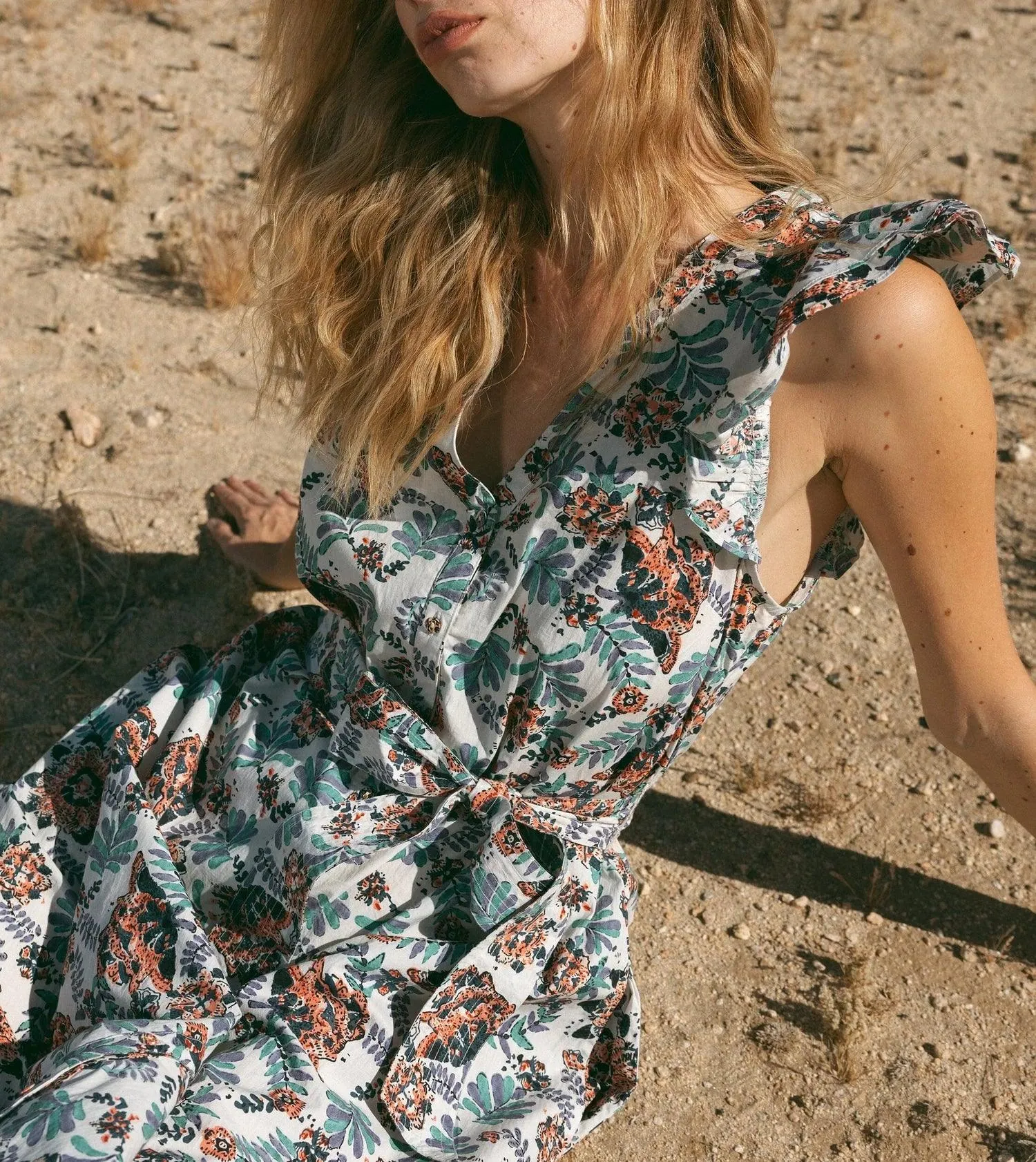 Cleobella Noricel Ankle Dress Marimonte Print