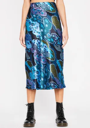 Cobalt Luxury Level Satin Skirt