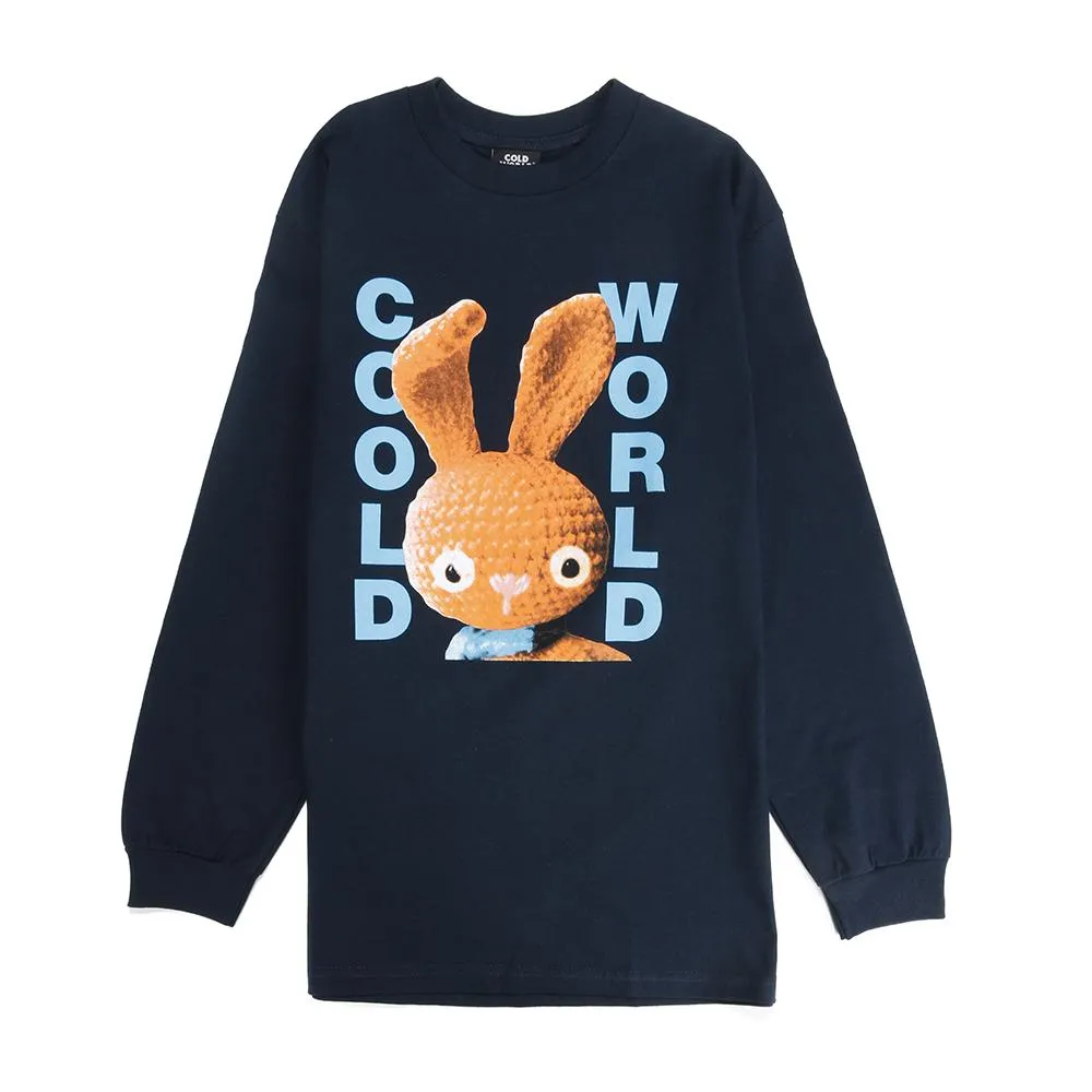 Cold World Frozen Goods Dirty Bunny Long Sleeve T-shirt / Navy