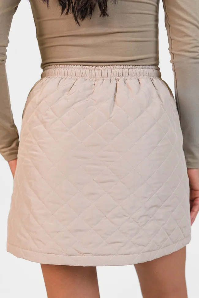 Colder Weather Mushroom Quilted Skort FINAL SALE