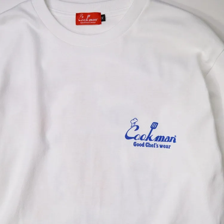 Cookman Long Sleeve T-shirts - TM Paint Hot Dog : White