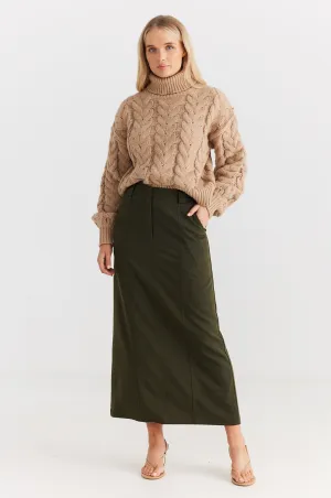 Cora Midi Skirt - Forest