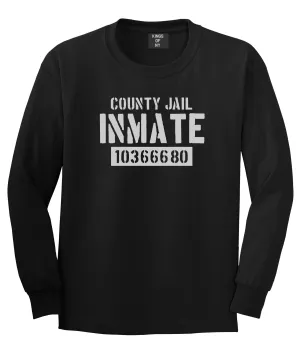 County Jail Inmate 666 Halloween Costume Mens Long Sleeve T-Shirt