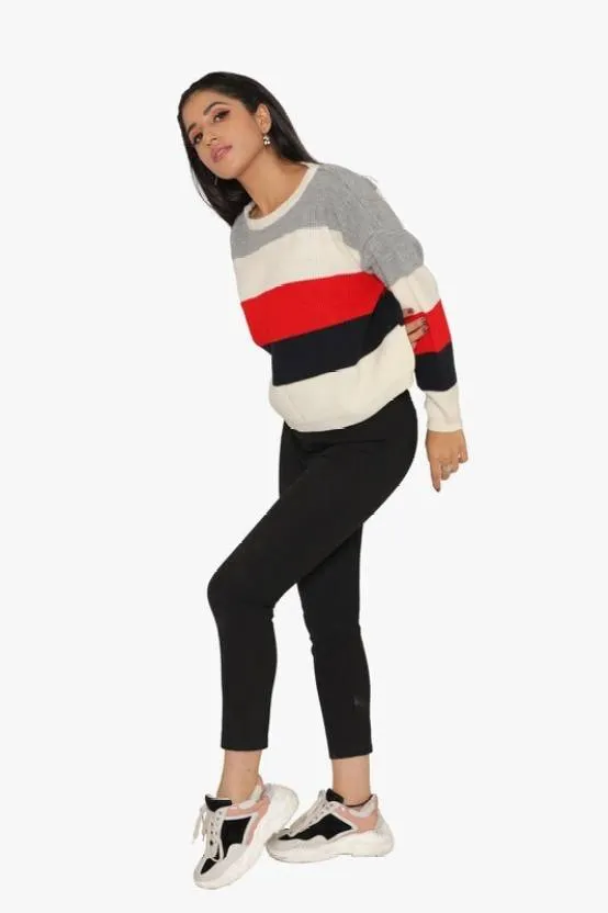 Cozy Multicolor Full Sleeve Sweater
