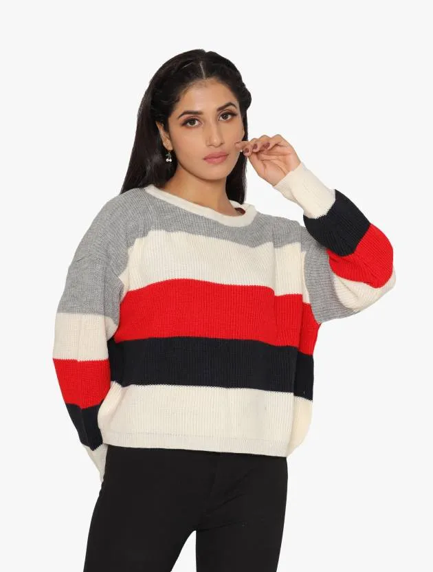 Cozy Multicolor Full Sleeve Sweater
