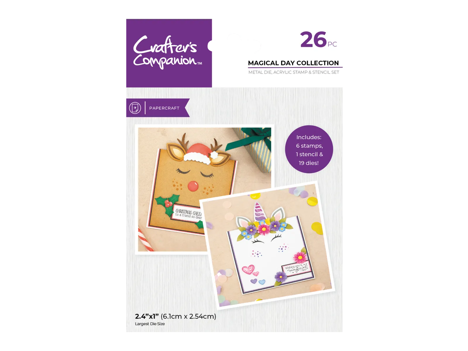 Crafter's Companion Stamp, Die and Stencil Set - Magical Day