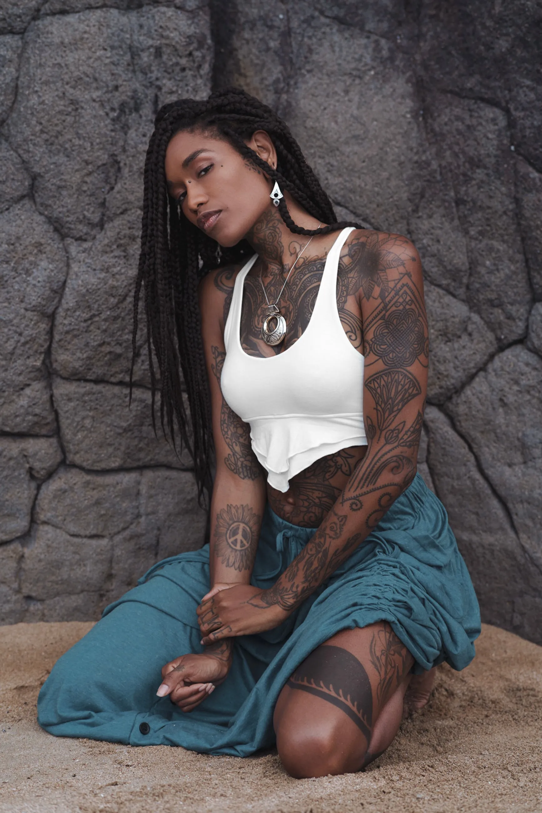 Crop Top Aluna White