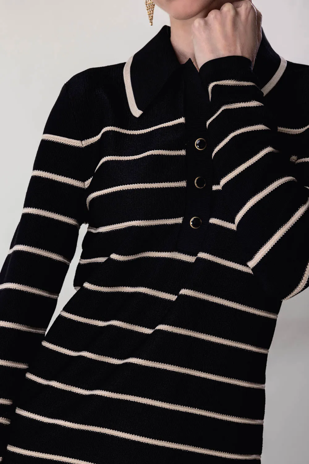 Crush Stripe Midi Skirt