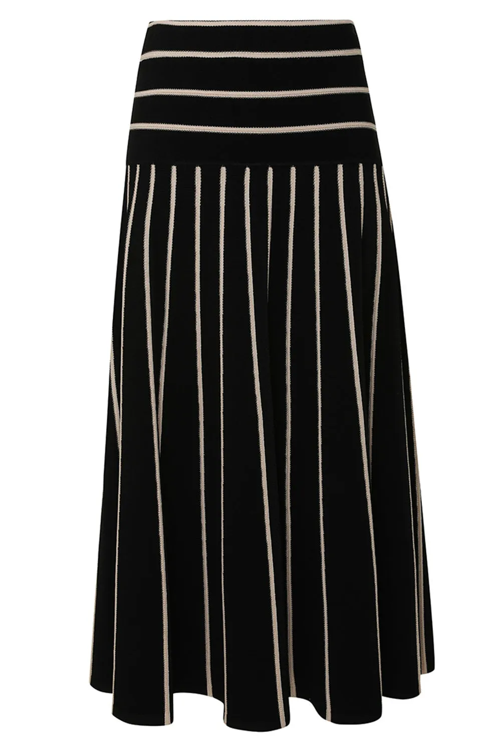 Crush Stripe Midi Skirt