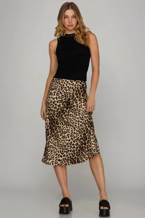 Danya Leopard Midi Skirt FINAL SALE