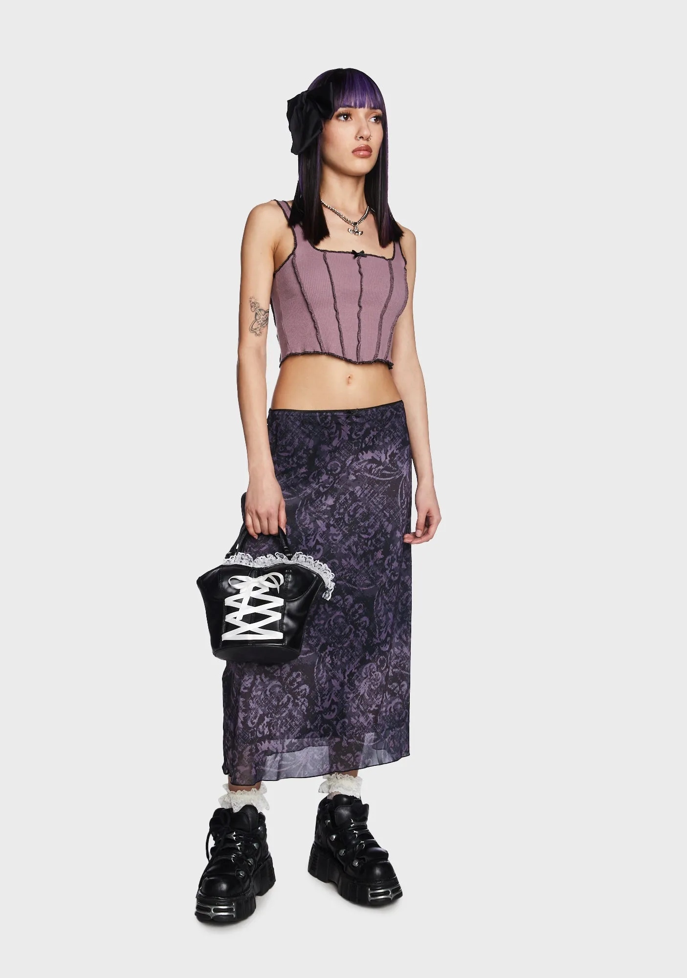 Dark Renaissance Mesh Skirt