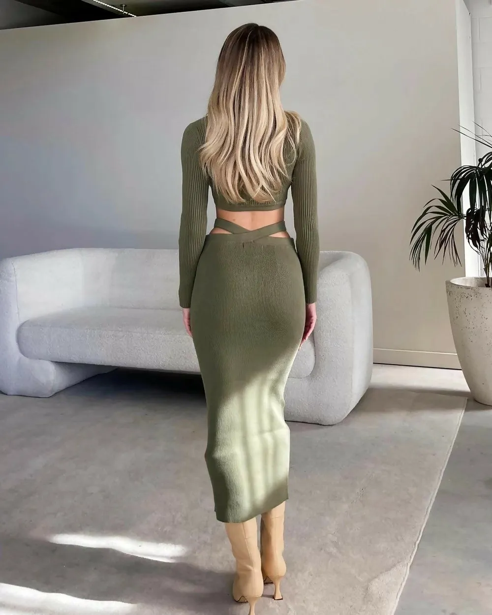 Dazie She’s The Girl Set Khaki