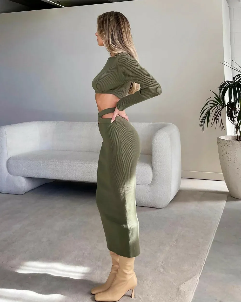 Dazie She’s The Girl Set Khaki