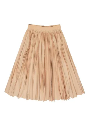 Derek Lam 10 Crosby - Peach Pleated Midi Skirt Sz 4