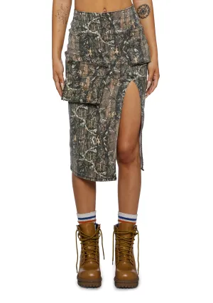 Desert Hero Midi Skirt- Green