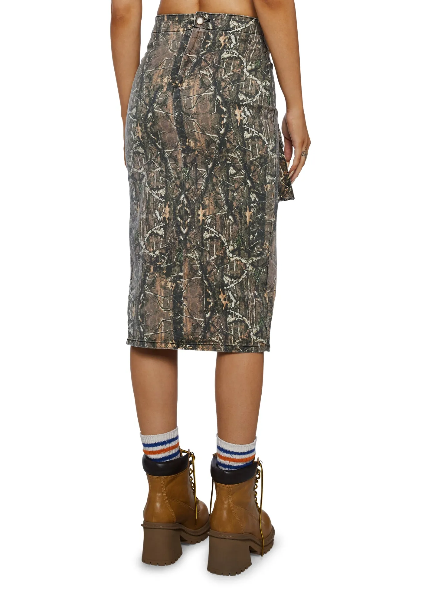 Desert Hero Midi Skirt- Green