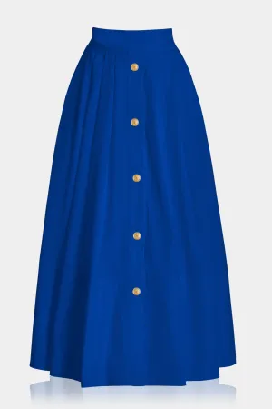 Designer Navy Blue Midi Skirts