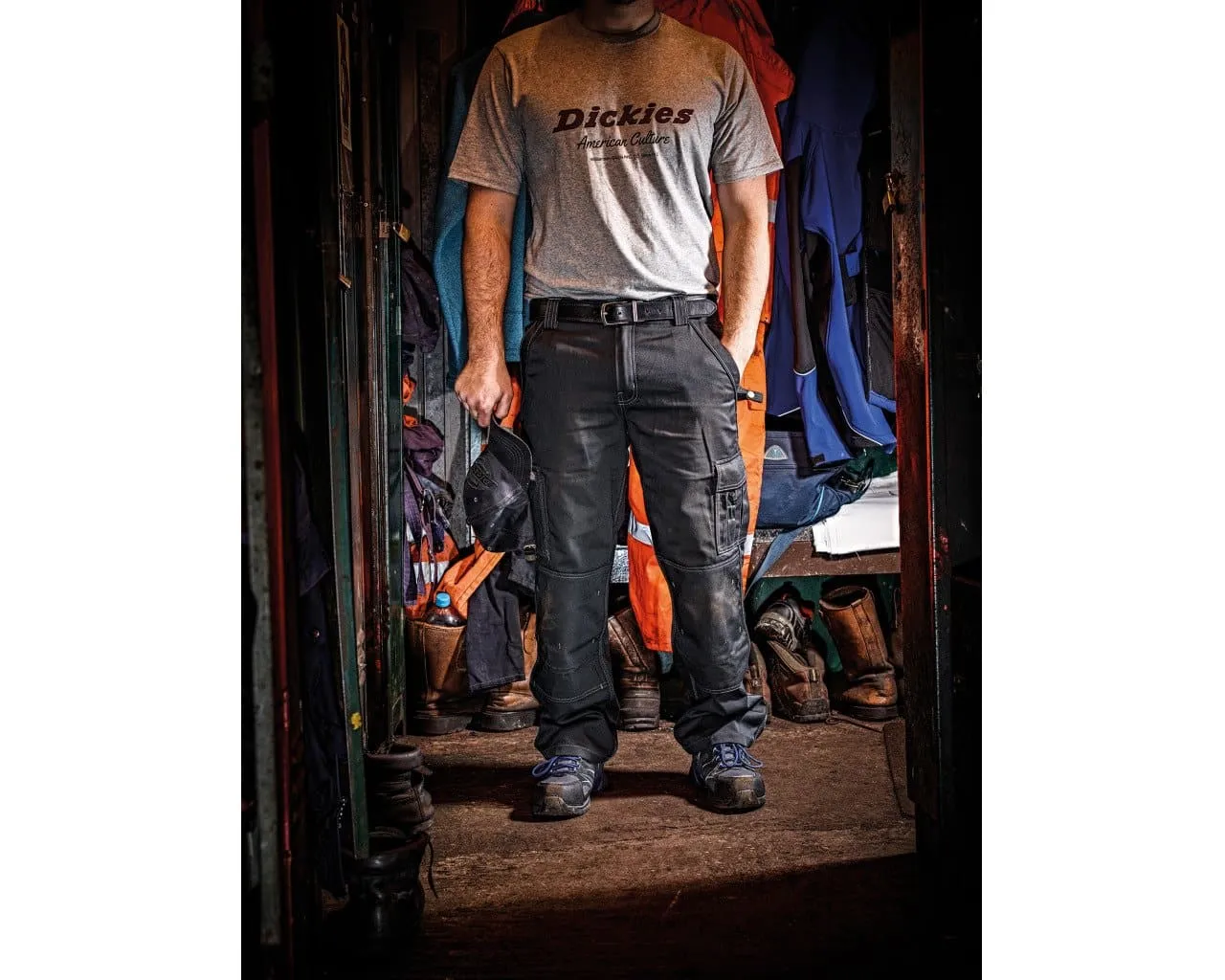 Dickies Industry 300 Two Tone Work Trousers IN30030 Green/Black