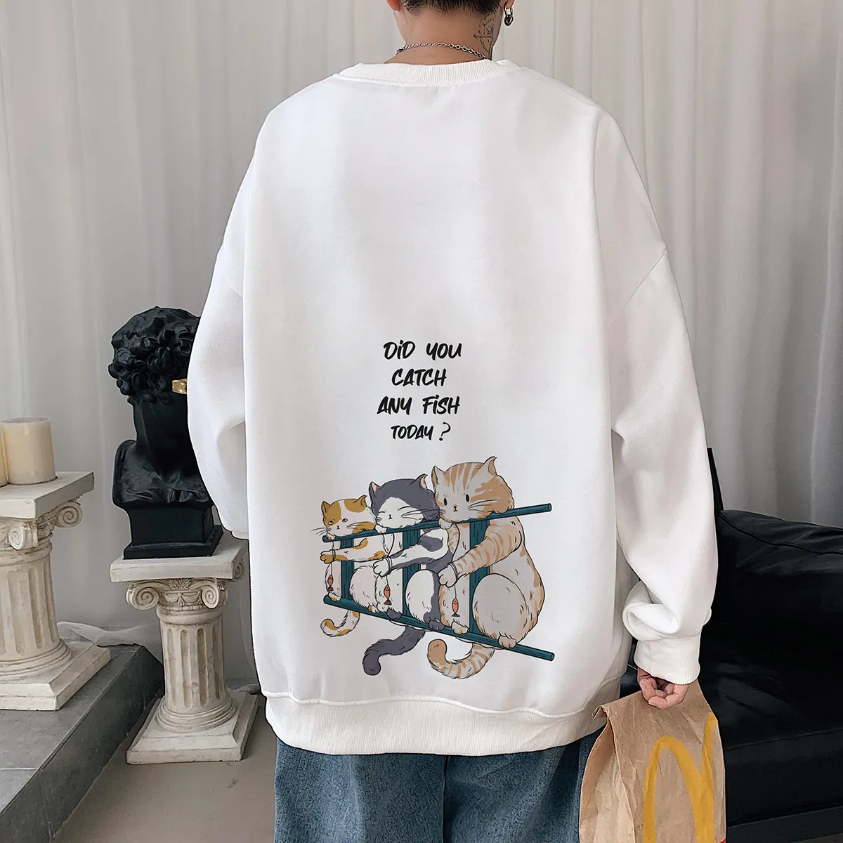 Did you catch any fish today -  380GSM Cotton Sweatshirt Unisex