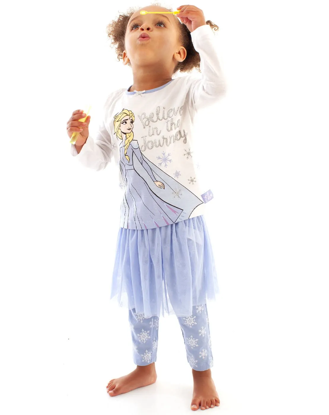 Disney Frozen 2 Girl’s “Believe in the Journey”  Queen Elsa Pyjamas & Tutu Set