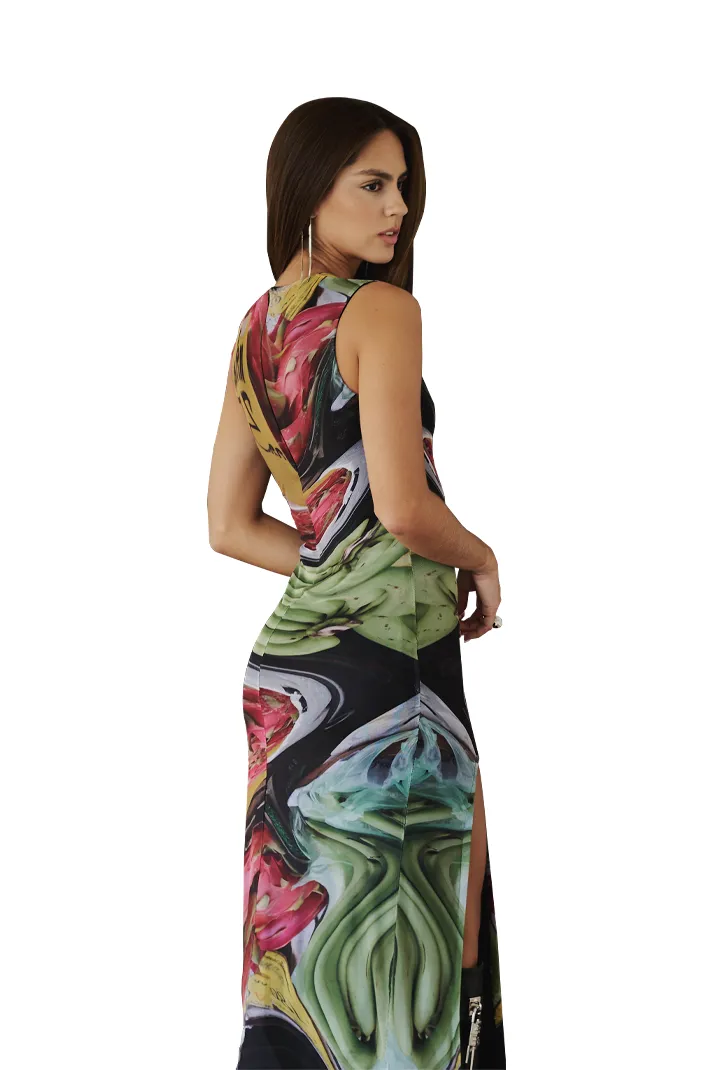 DRAGONFRUIT MIDI DRESS
