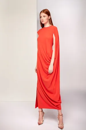 Draped Midi Dress