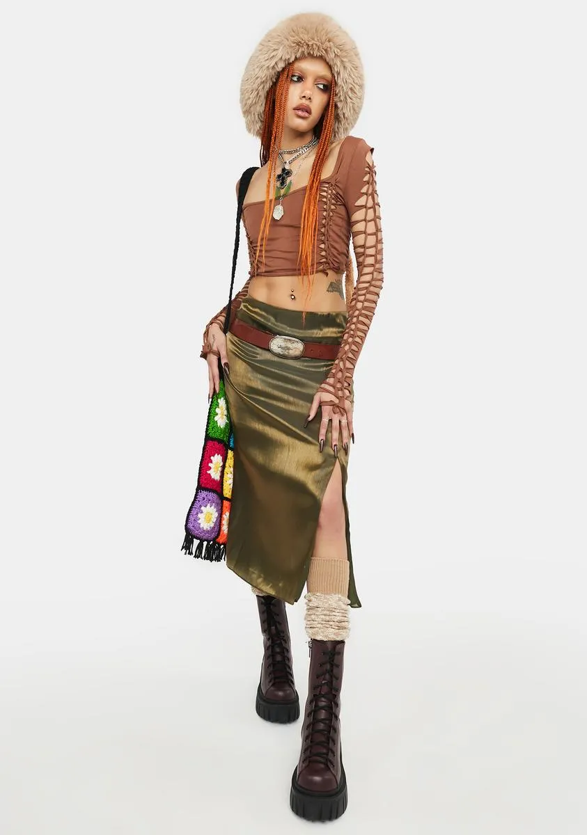 Earth Goddess Midi Skirt