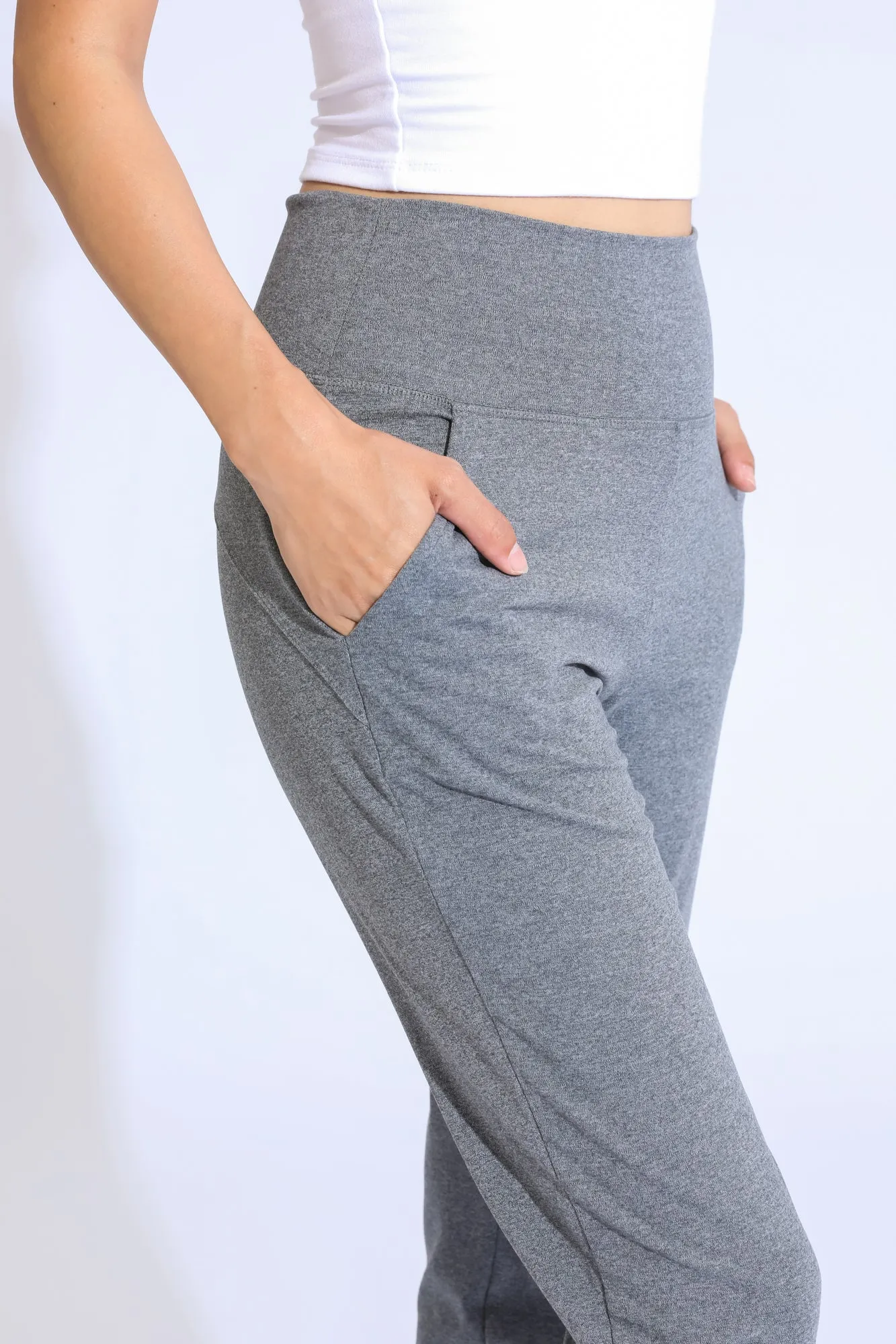 EASY KNIT JOGGER - HEATHER CHARCOAL