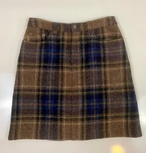 Eddie Bauer Plaid Wool Skirt
