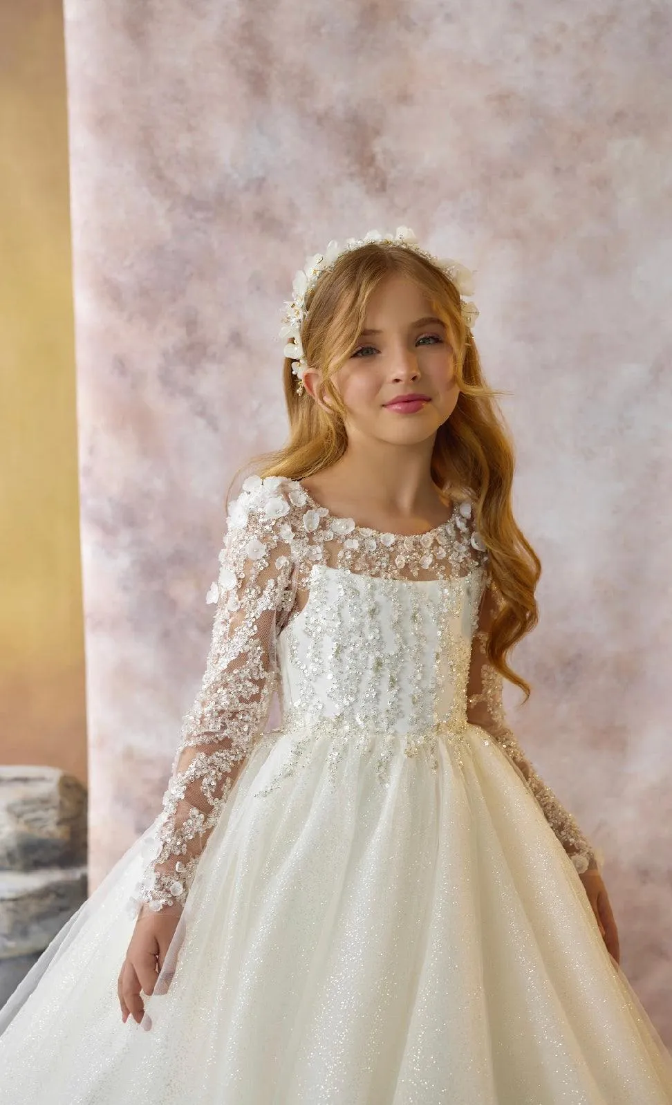 Enchanting Ivory Blossom Dress