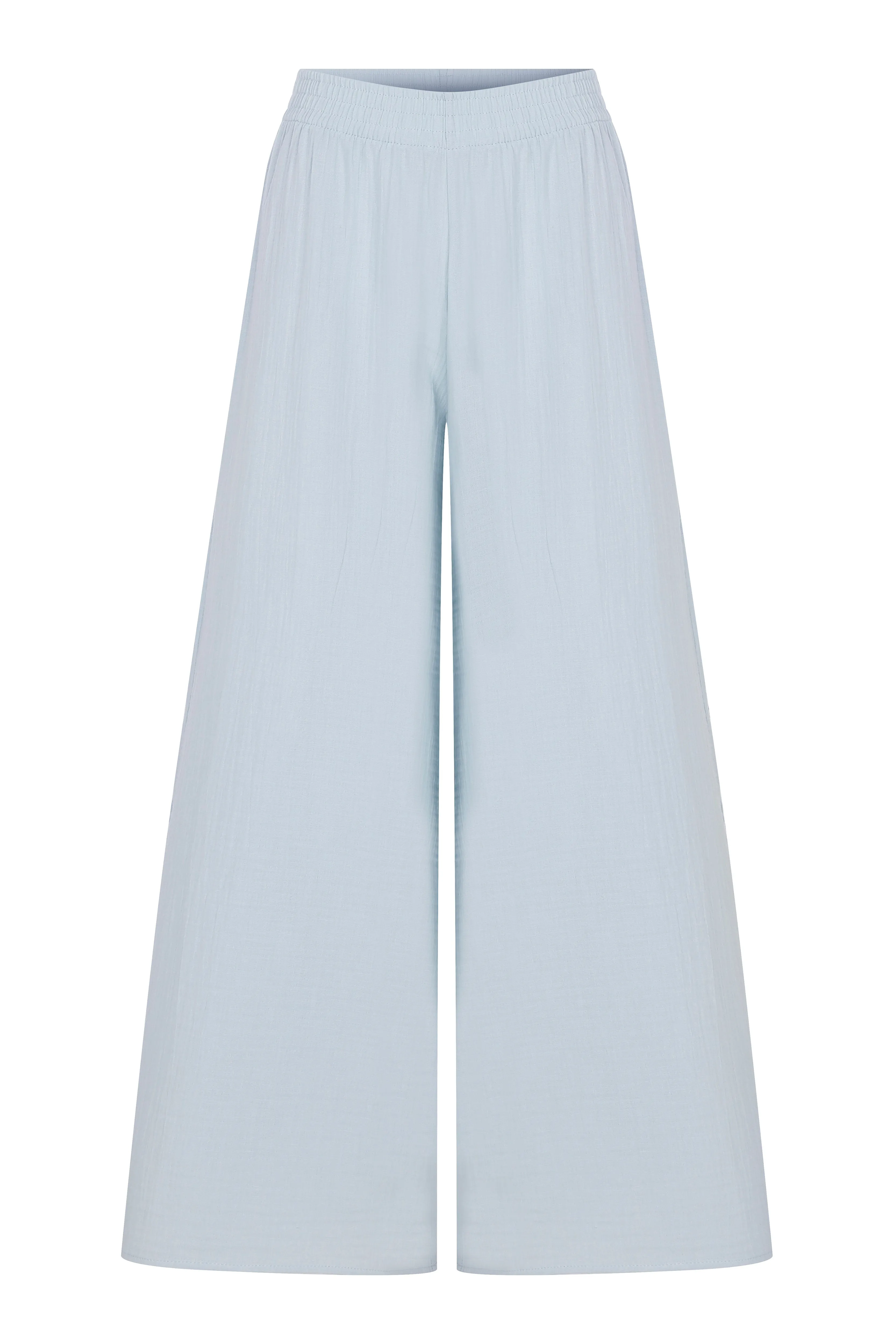 Enya Cotton Gauze Trousers Blue