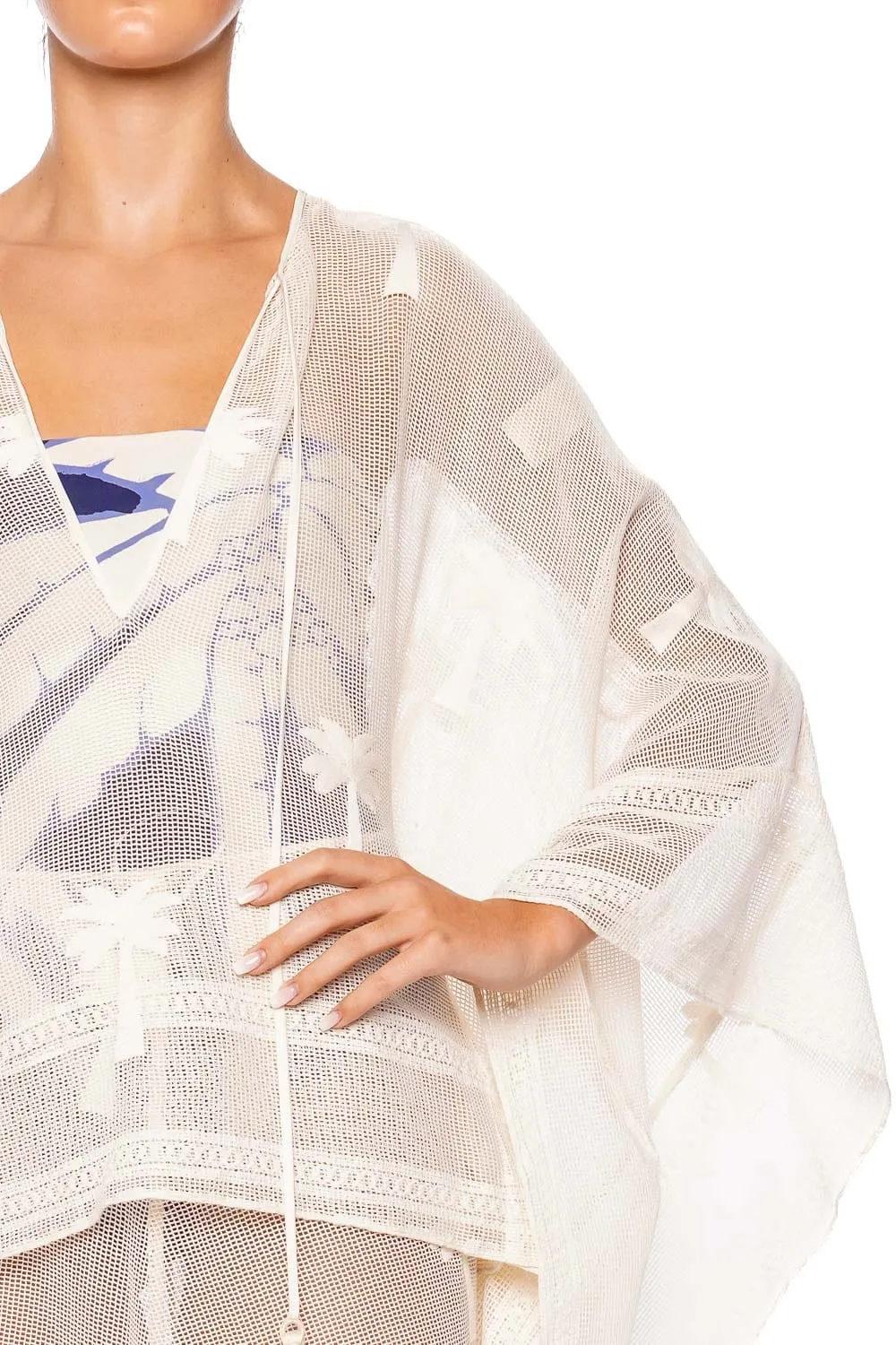 Fair Winds Embroidered Cotton Midi Skirt