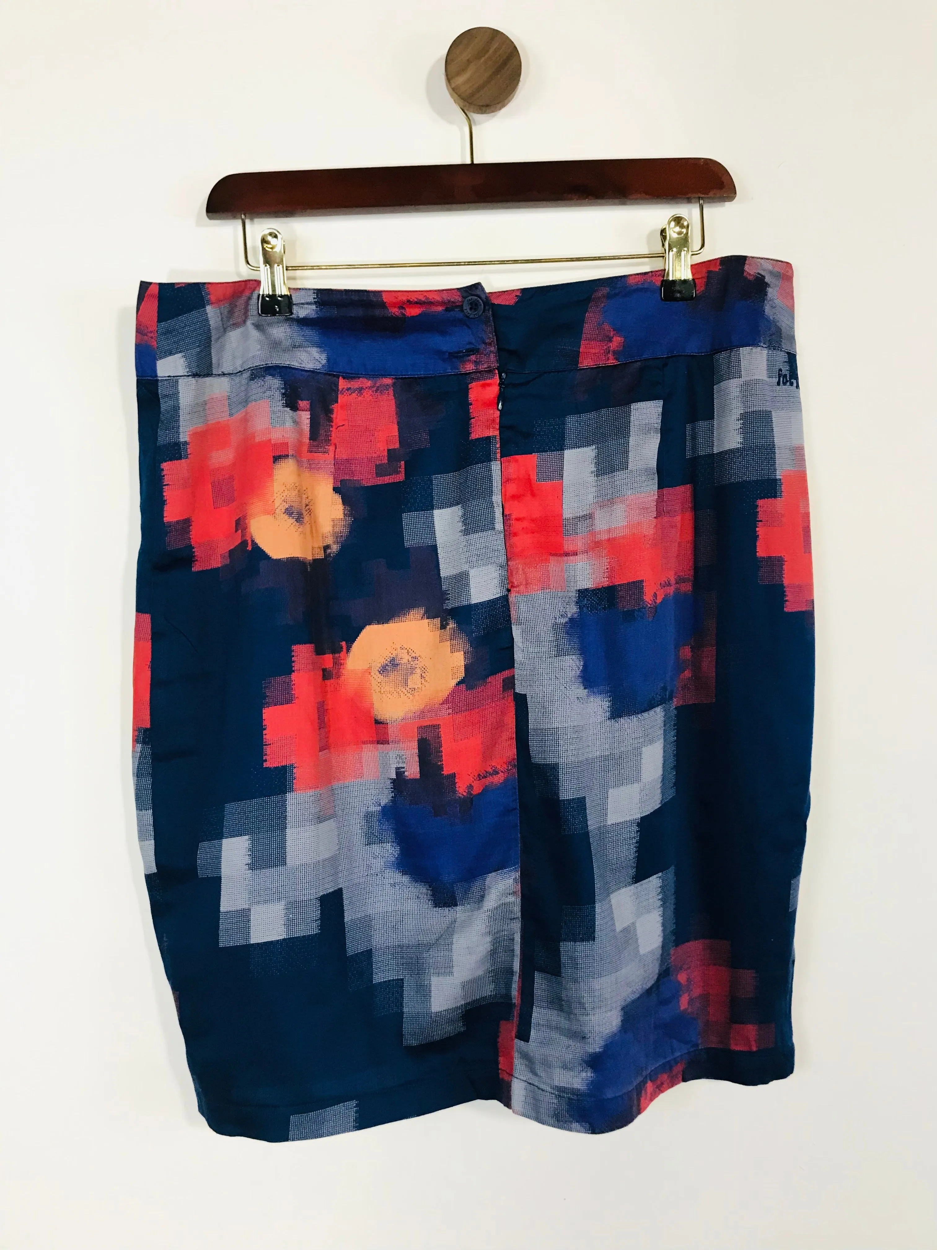 Fat Face Women's Cotton Colour Block Midi Skirt | UK14 | Multicolour