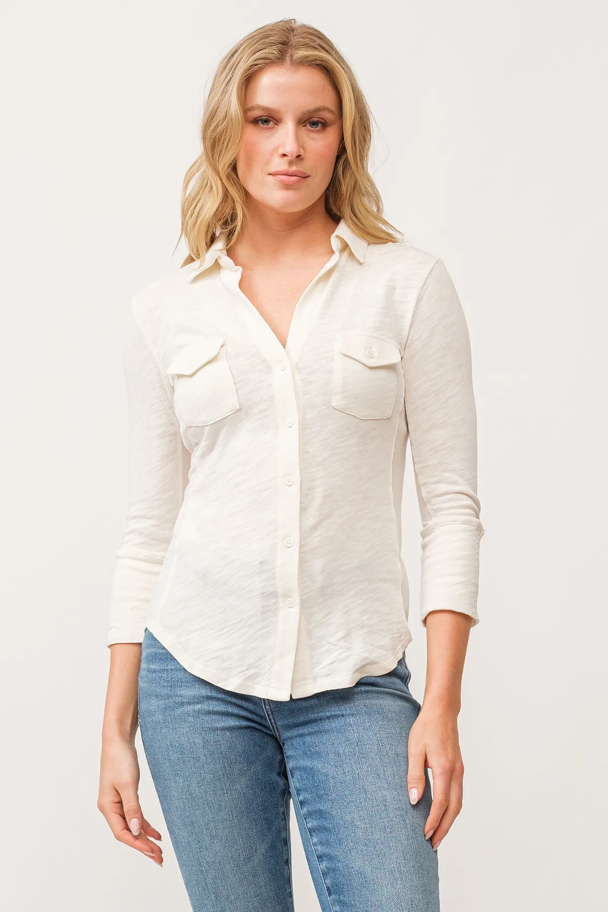 Fedora Button Down Top