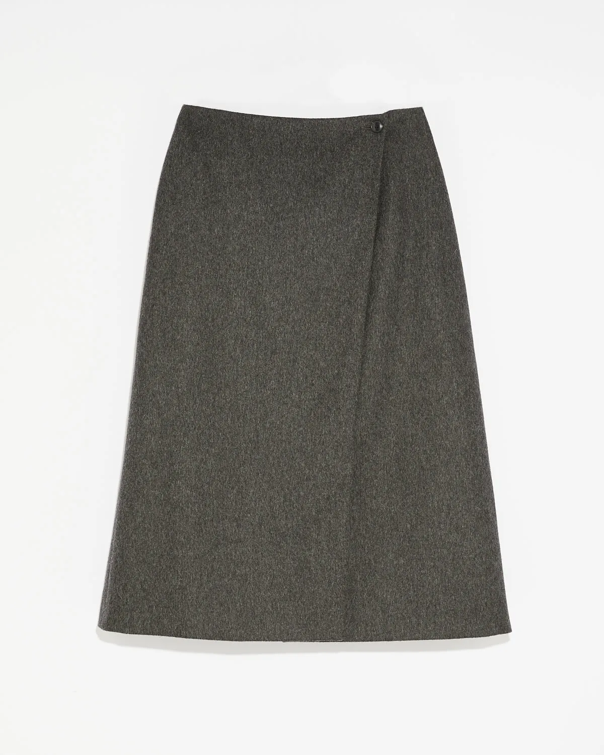 Flannel wrap skirt