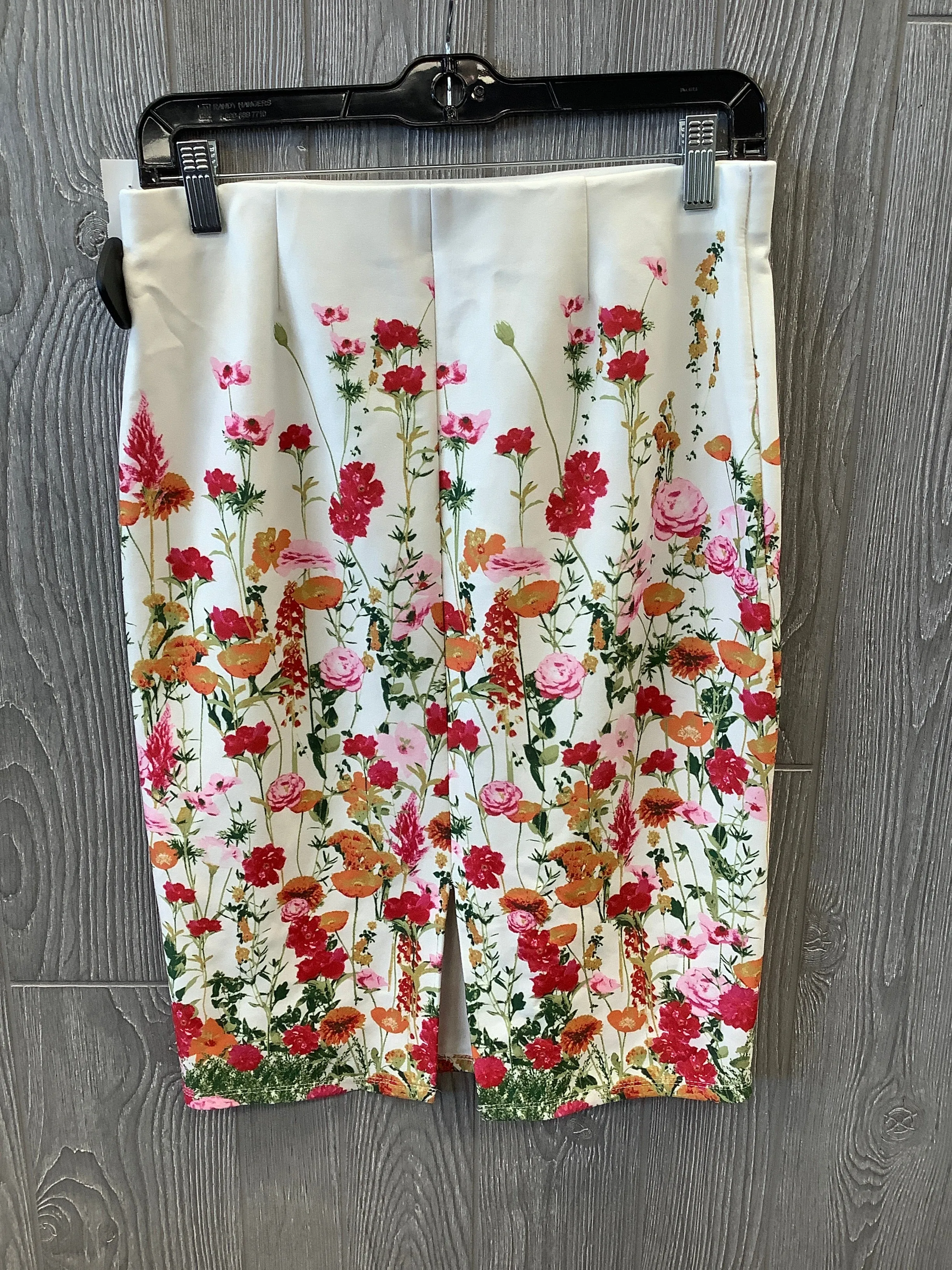 Floral Print Skirt Midi New York And Co, Size 4