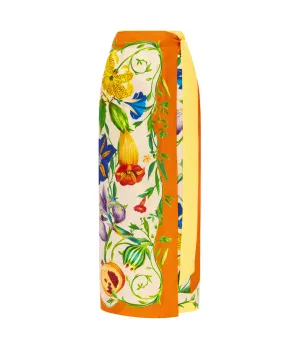 Flores Sarong Skirt in Multi
