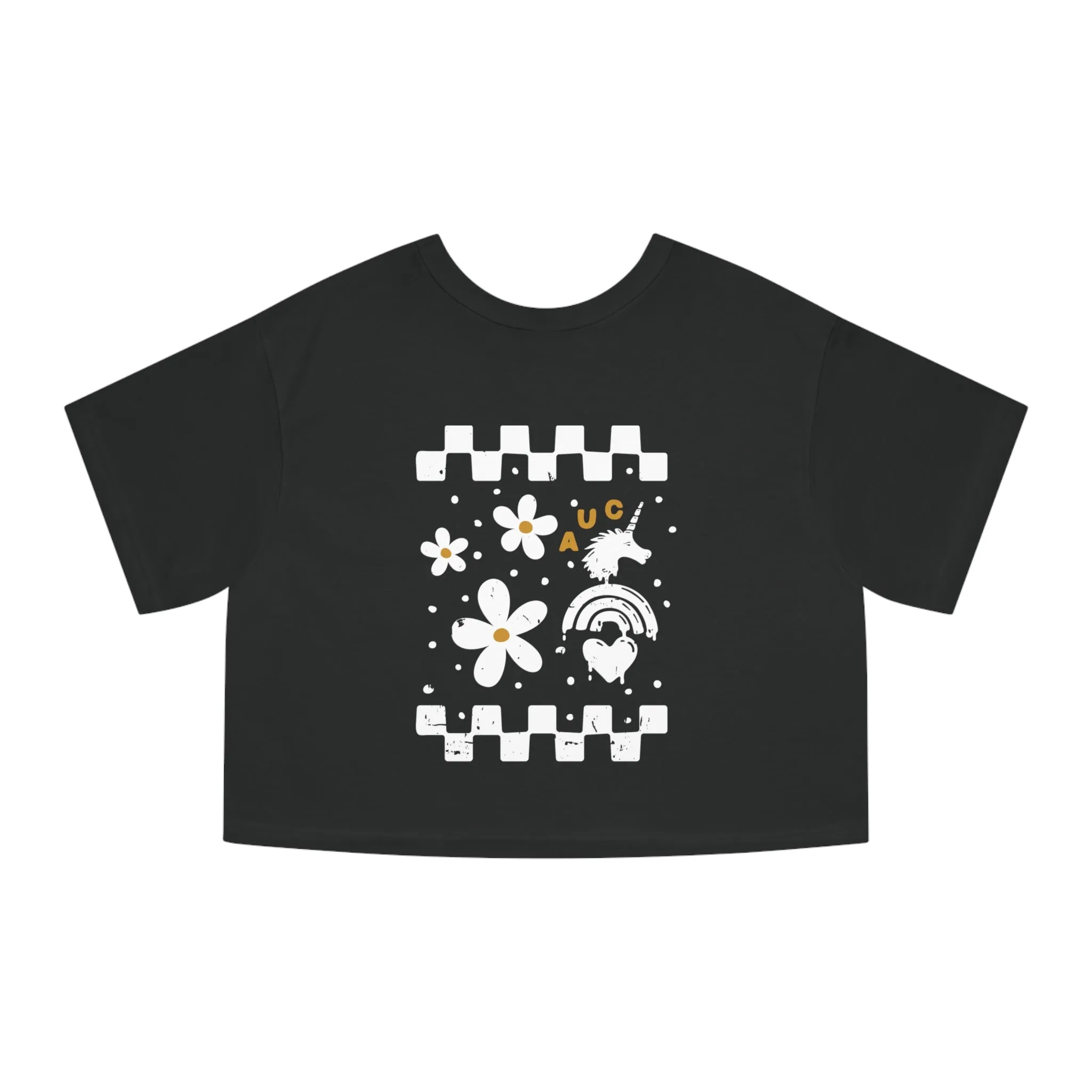 Flowers Off the Wall - Champion Cropped Jersey Tee
