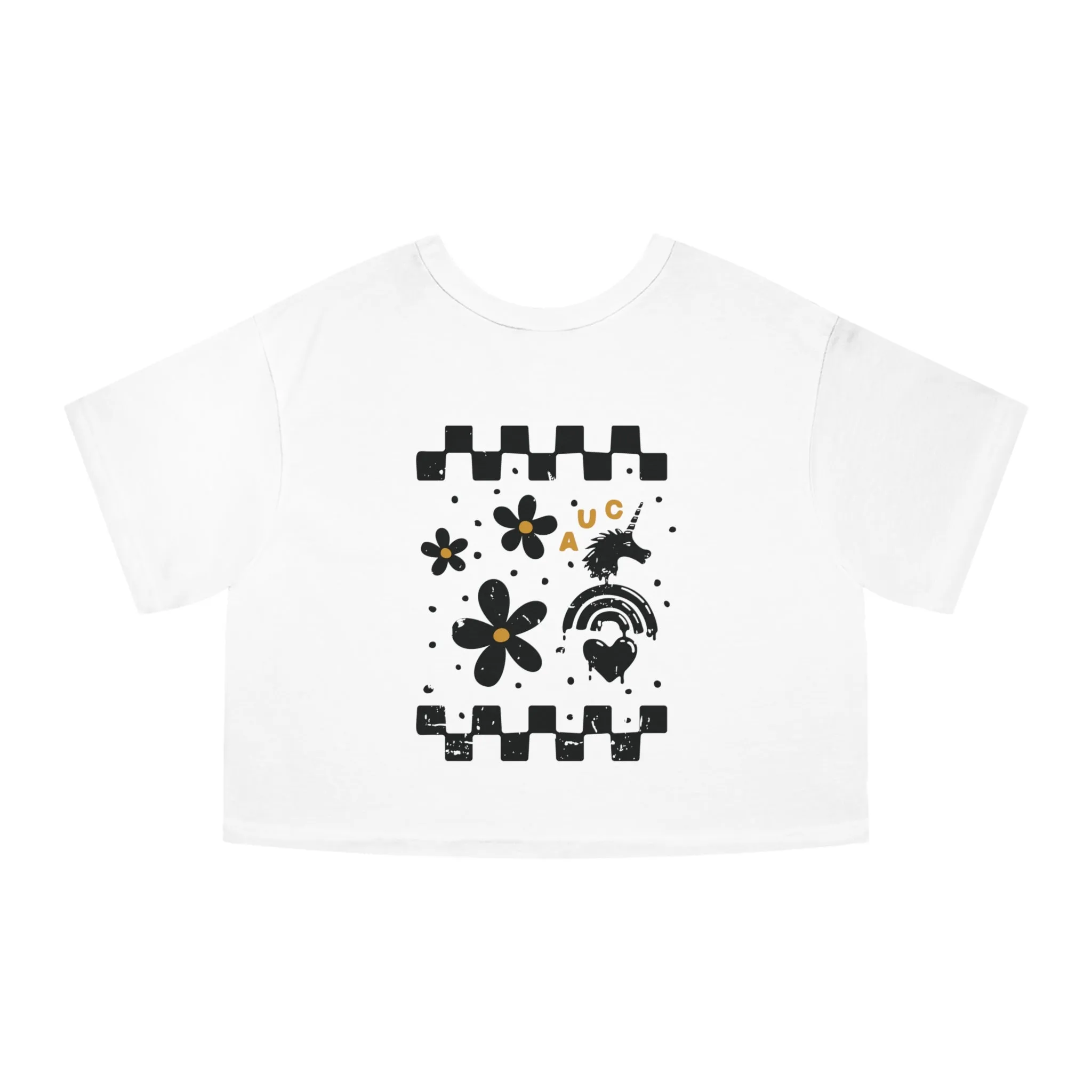 Flowers Off the Wall - Champion Cropped Jersey Tee