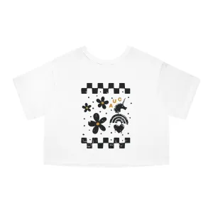 Flowers Off the Wall - Champion Cropped Jersey Tee