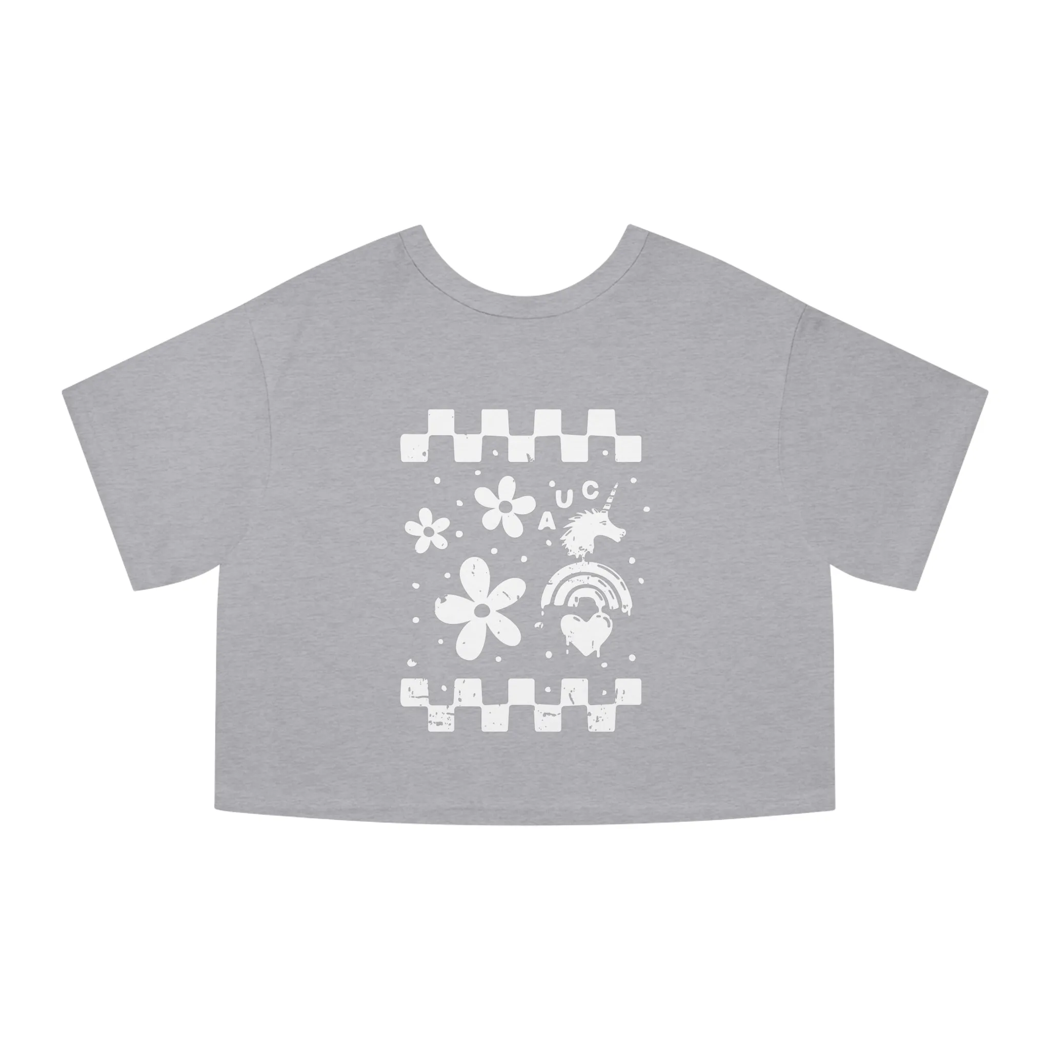 Flowers Off the Wall - Champion Cropped Jersey Tee